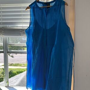 Banana Republic Blue Sheer dress